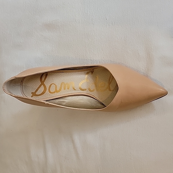 Sam Edelmam 3" nude heels, leather - Picture 3 of 9